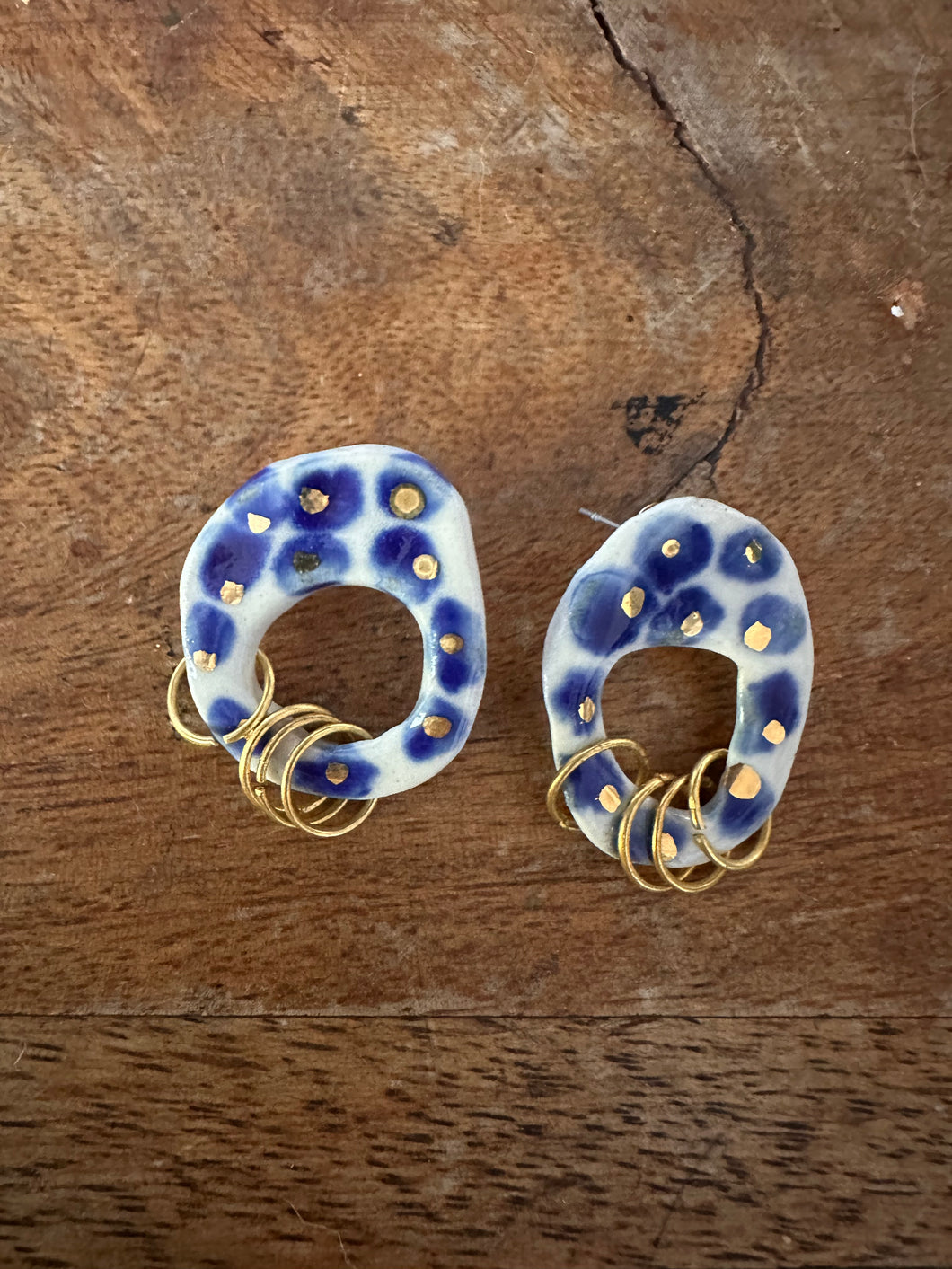 Boucles bleues et doré